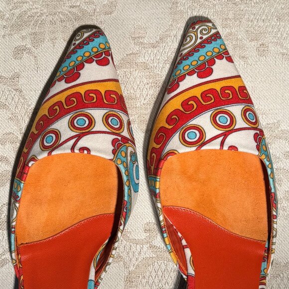 Unisa Resort Multi Color Kitten Heel Mules - Picture 4 of 6